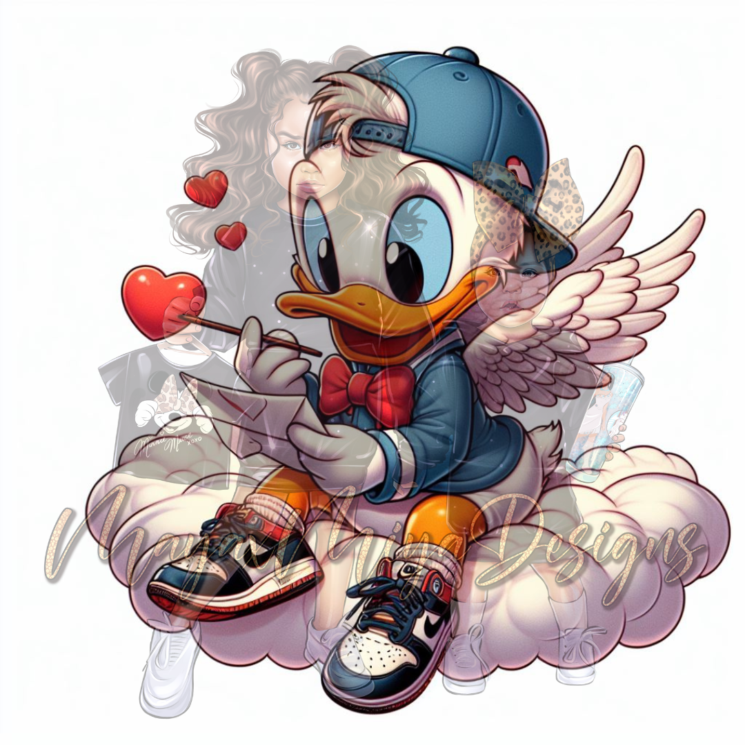 UVDTF Boy duck Cupid Decal