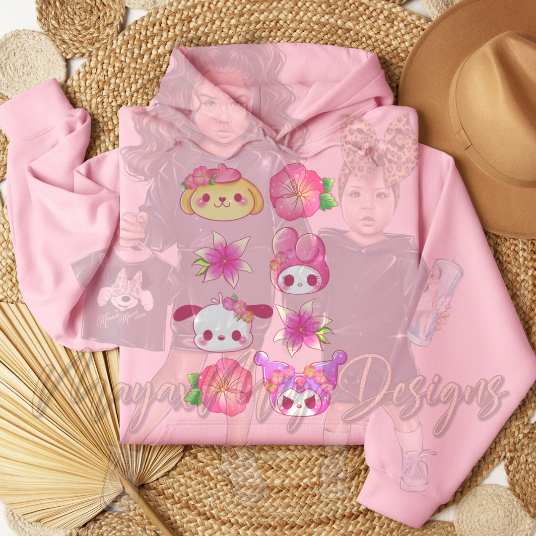 KAWAII HAWIAN FLOWER KIDS DTF
