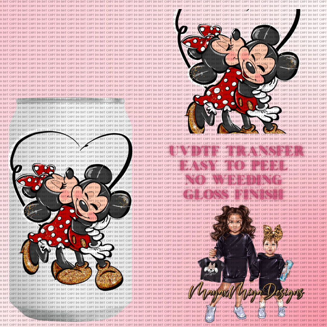 UVDTF M&M love decal blk and red