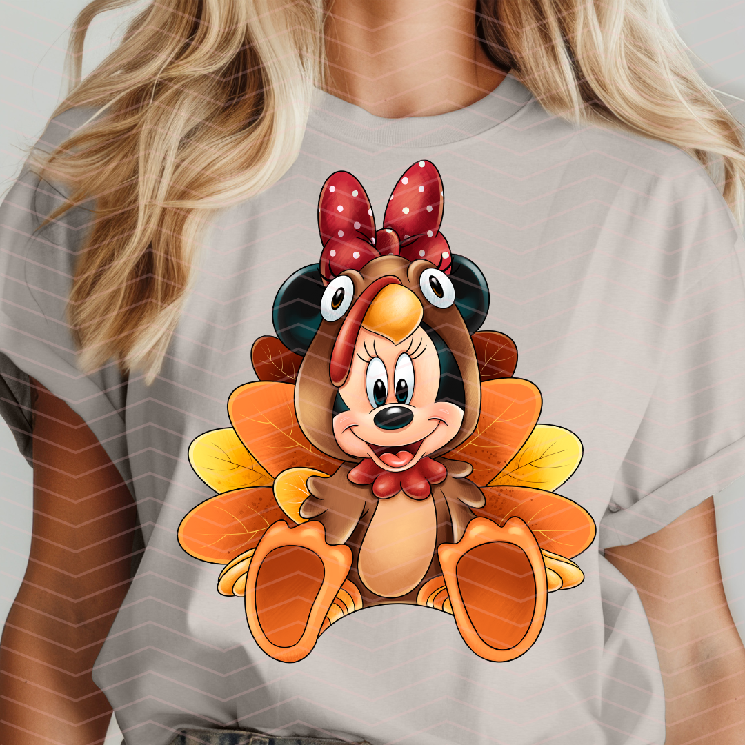 GIRL MMOUSE TURKEY DTF TRANSFERS