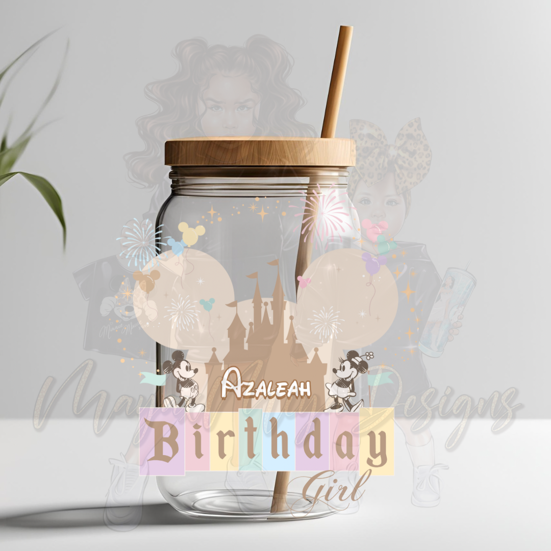 BIRTHDAY GIRL PERSONALIZE UVDTF DECAL