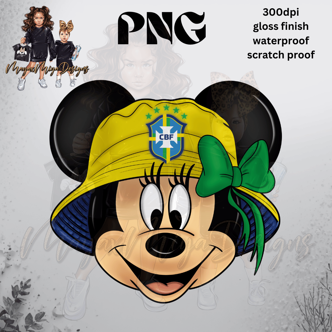 GIRL MMOUSE BRSZL BUCKET HAT PNG
