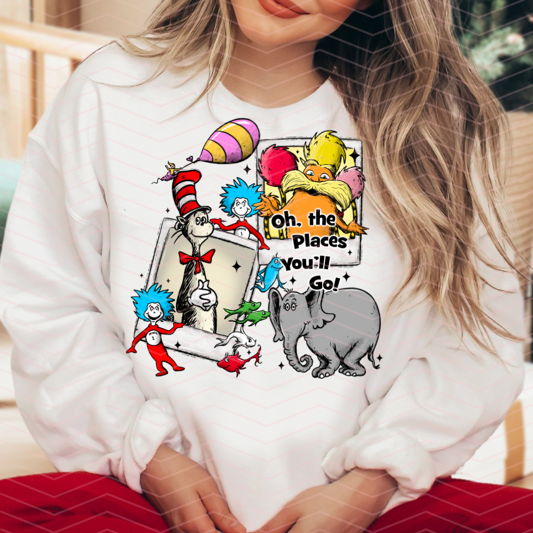 DR S OH THE PLACES YOU’LL GO DTF TRANSFERS