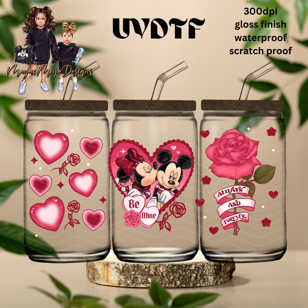 M & M BE MINE PINK UVDTF WRAP