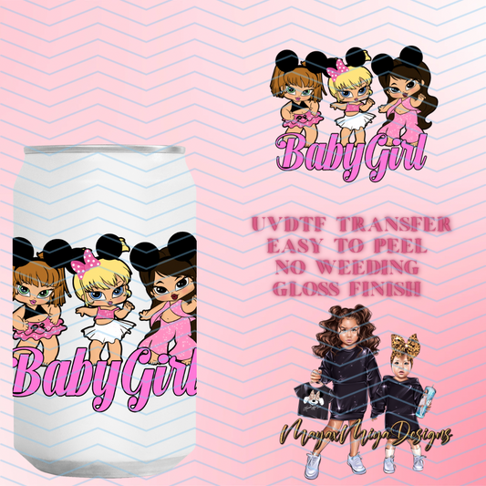 UVDTF 3 BABY GIRL DECAL