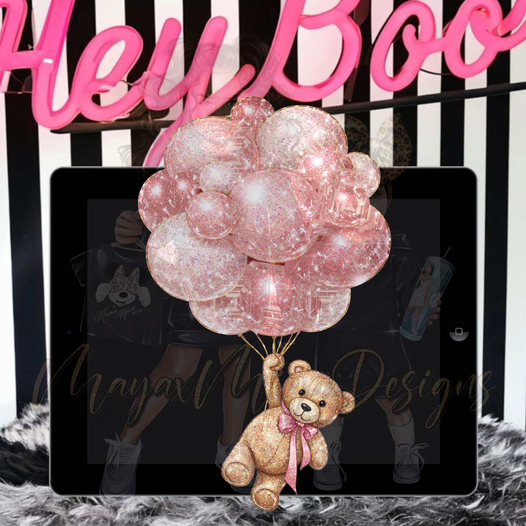 TEDDY BEAR RHINESTONE PNG