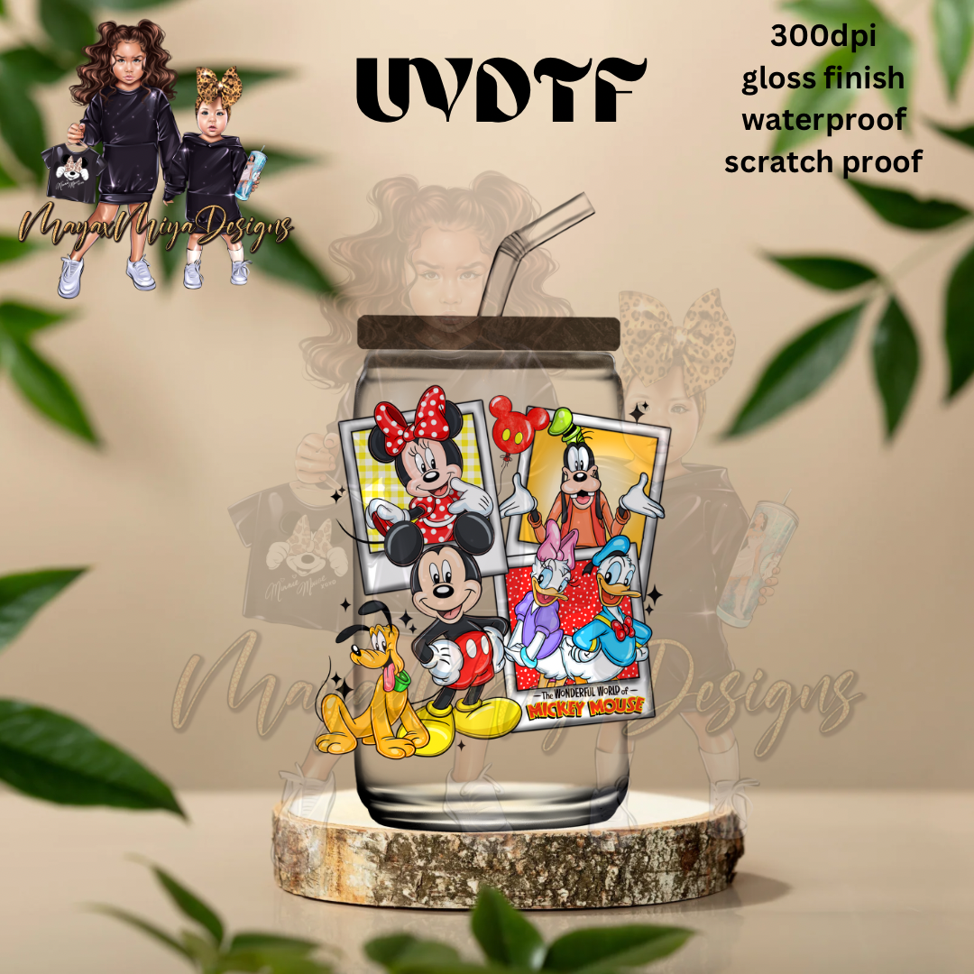 THE WONDERFUL WORLD OF MICKEY M MASHUP UVDTF DECAL