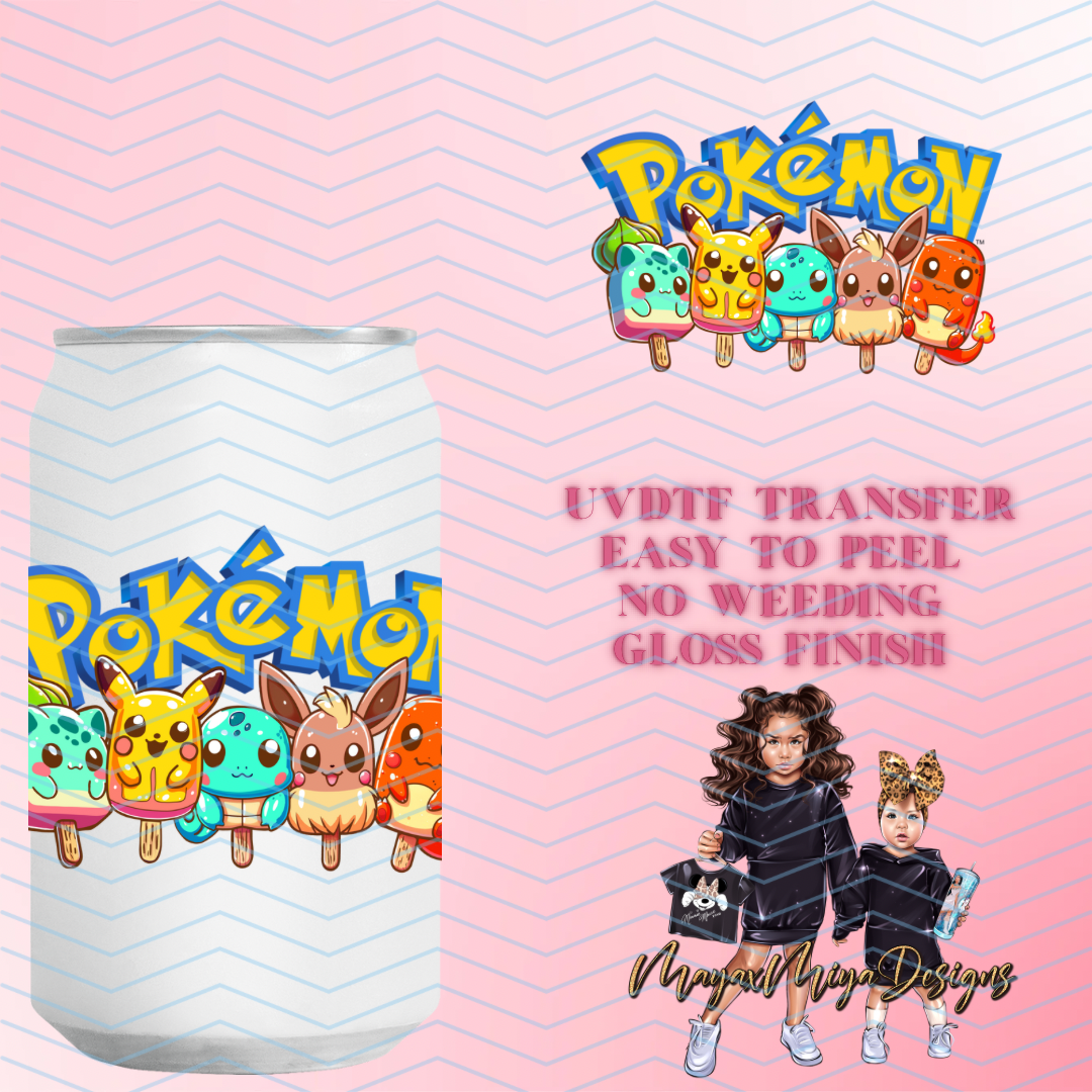 PMON POPSICLES UVDTF DECAL