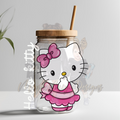 HK PINK DRESS UVDTF DECAL