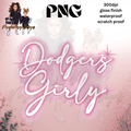 PINK DODGERS ONLY PNG