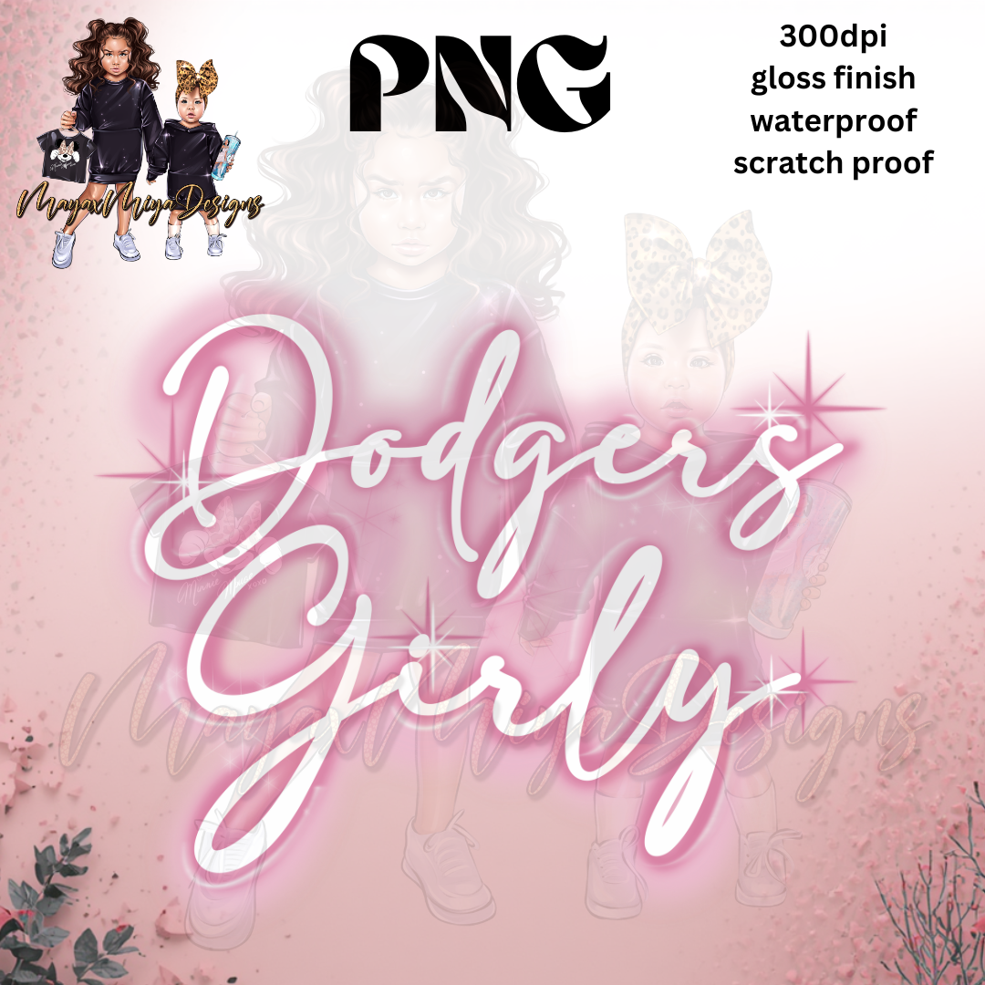 PINK DODGERS ONLY PNG