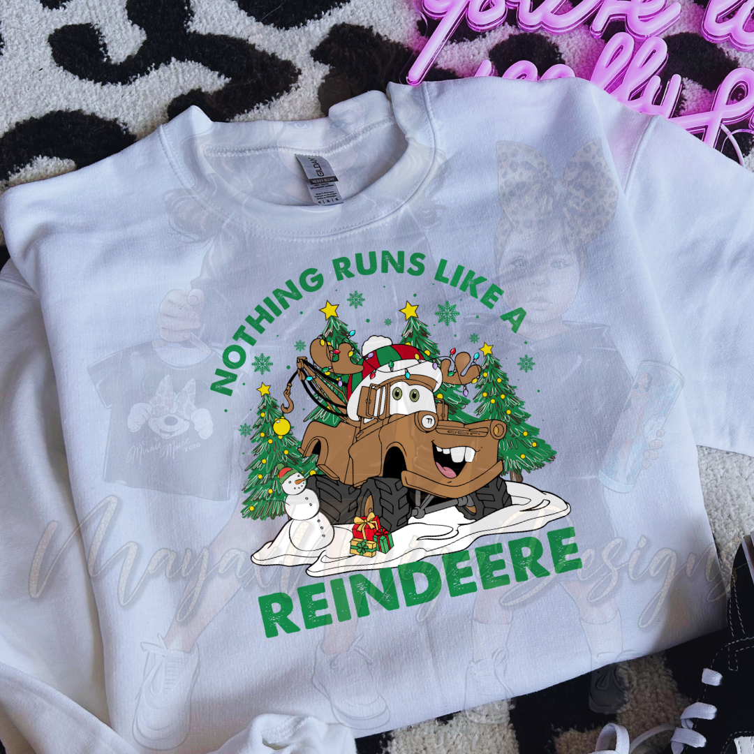 NOTHING RUNS LIKE A REINDEERE DTF TRANSFERS