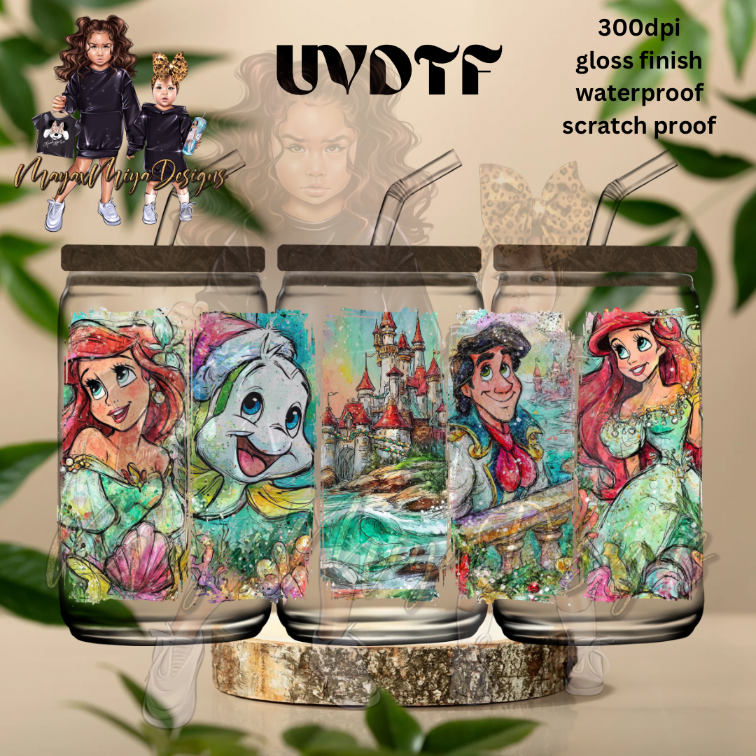 PRINCESS A & E CASTLE V2 UVDTF WRAP