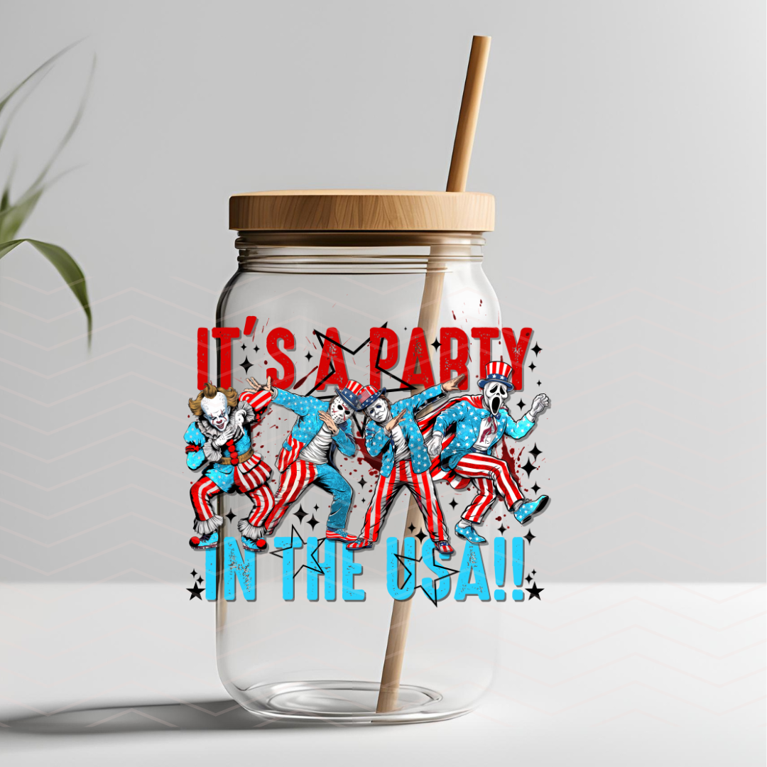PARTY IN THE USA UVDTF DECAL