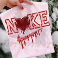 NKE HEART RHINESTONES DTF TRANSFERS