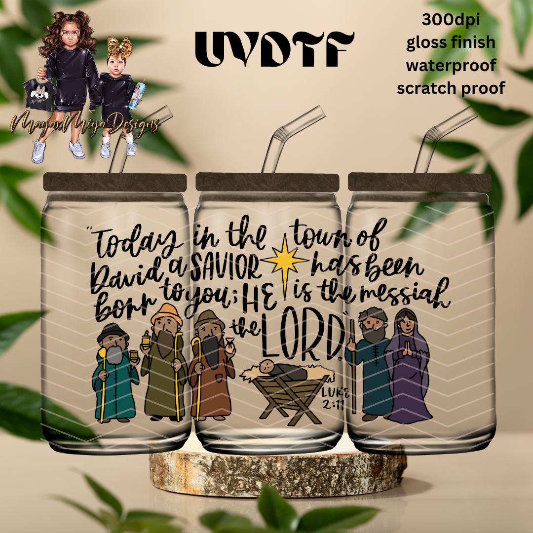 A SAVIOR HAS BEEN BORN UVDTF WRAP