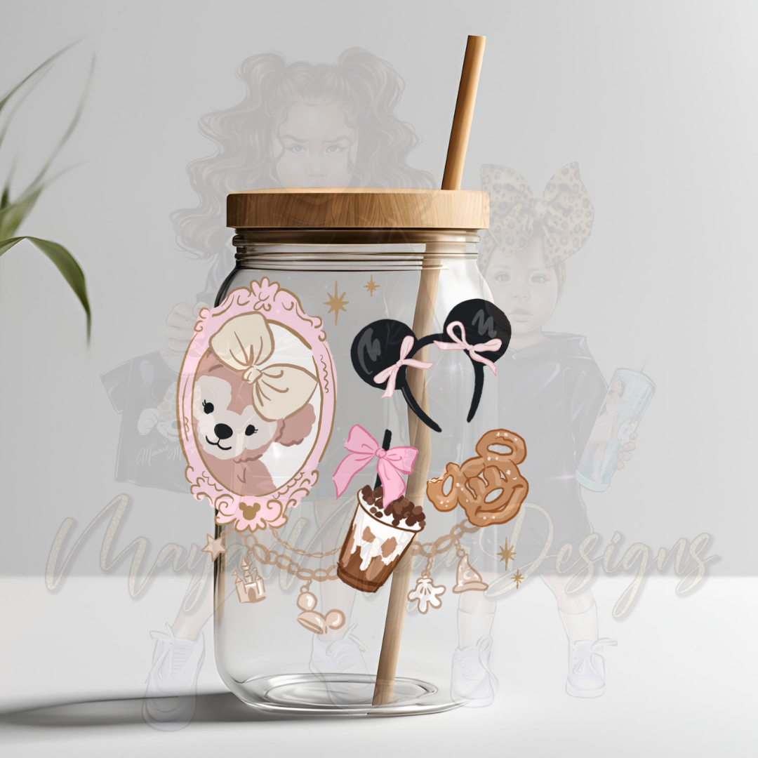 BEAR JUST A GIRL UVDTF DECAL