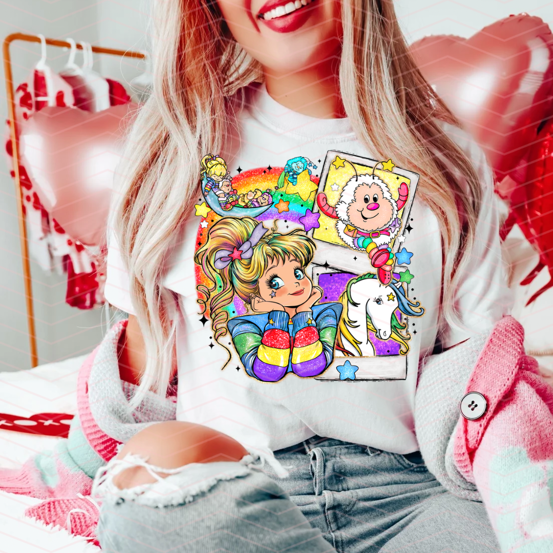 RAINBOW BRITE MASHUP DTF TRANSFERS