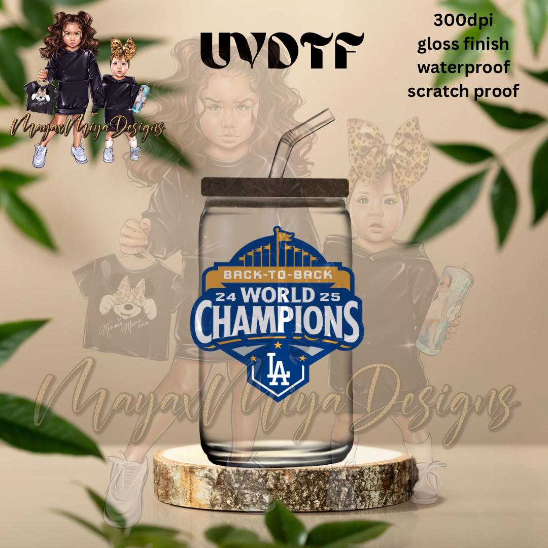 LAD BACK TO BACK 24 WORLD 25 CHAMPIONS UVDTF DECAL