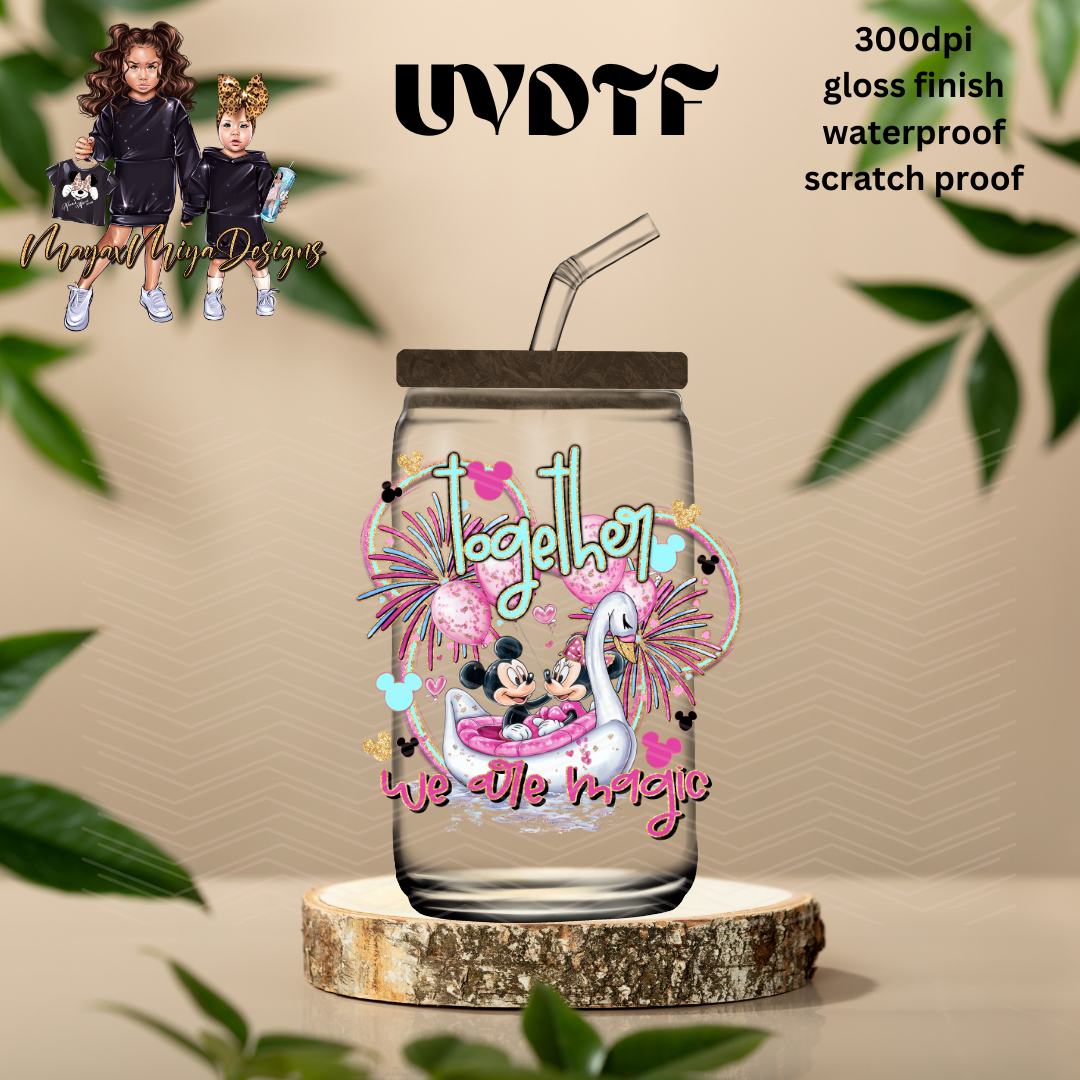 M&M TOGETHER WE HAVE MAGIC UVDTF DECAL