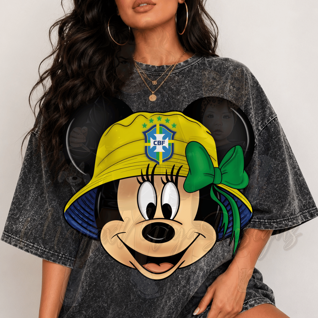 GIRL MMOUSE BRSZL BUCKET HAT DTF TRANSFER