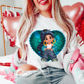 PRINCESS J AIRBRUSH HEART DTF TRANSFERS