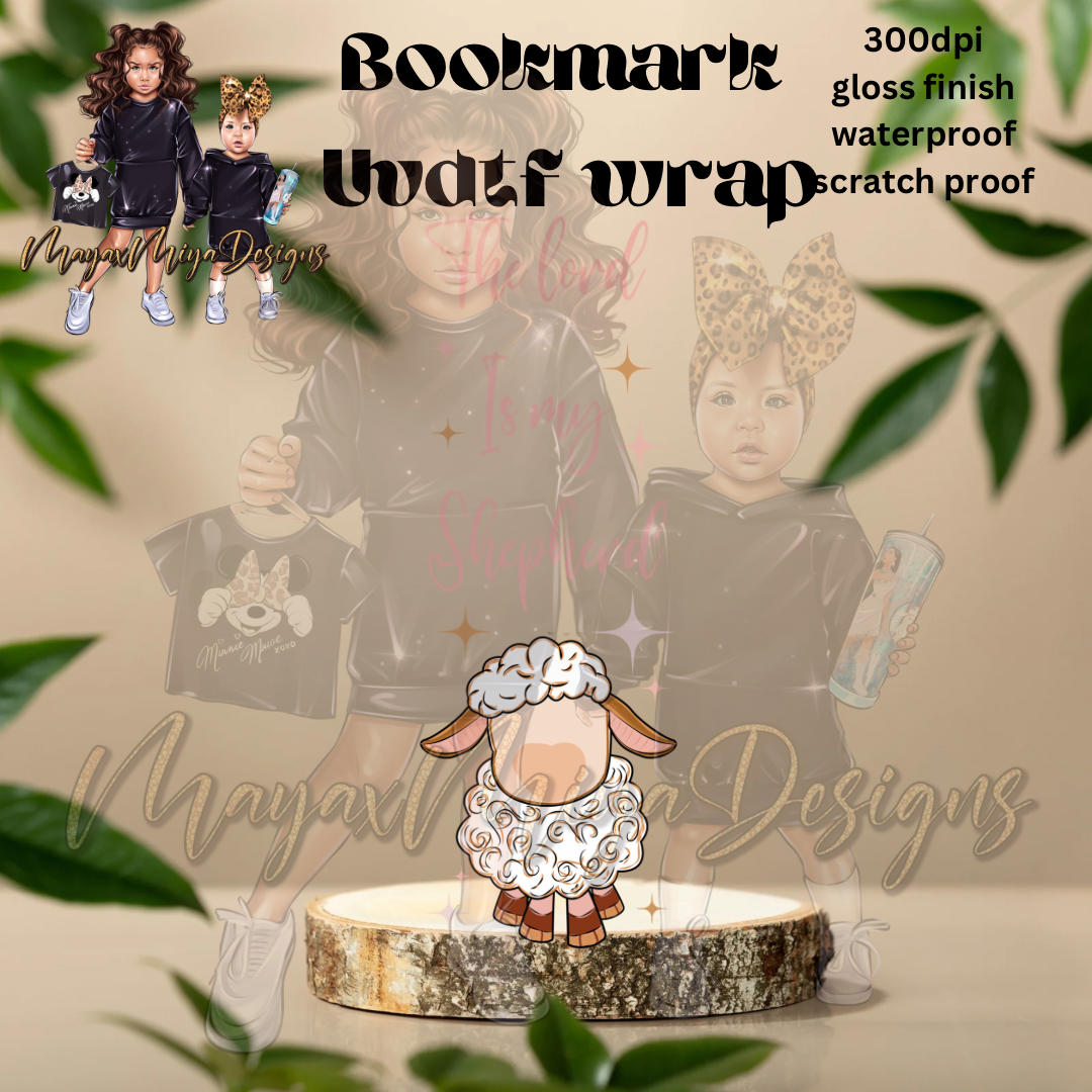 THE LORD IS MY SHEPHERD UVDTF BOOKMARK