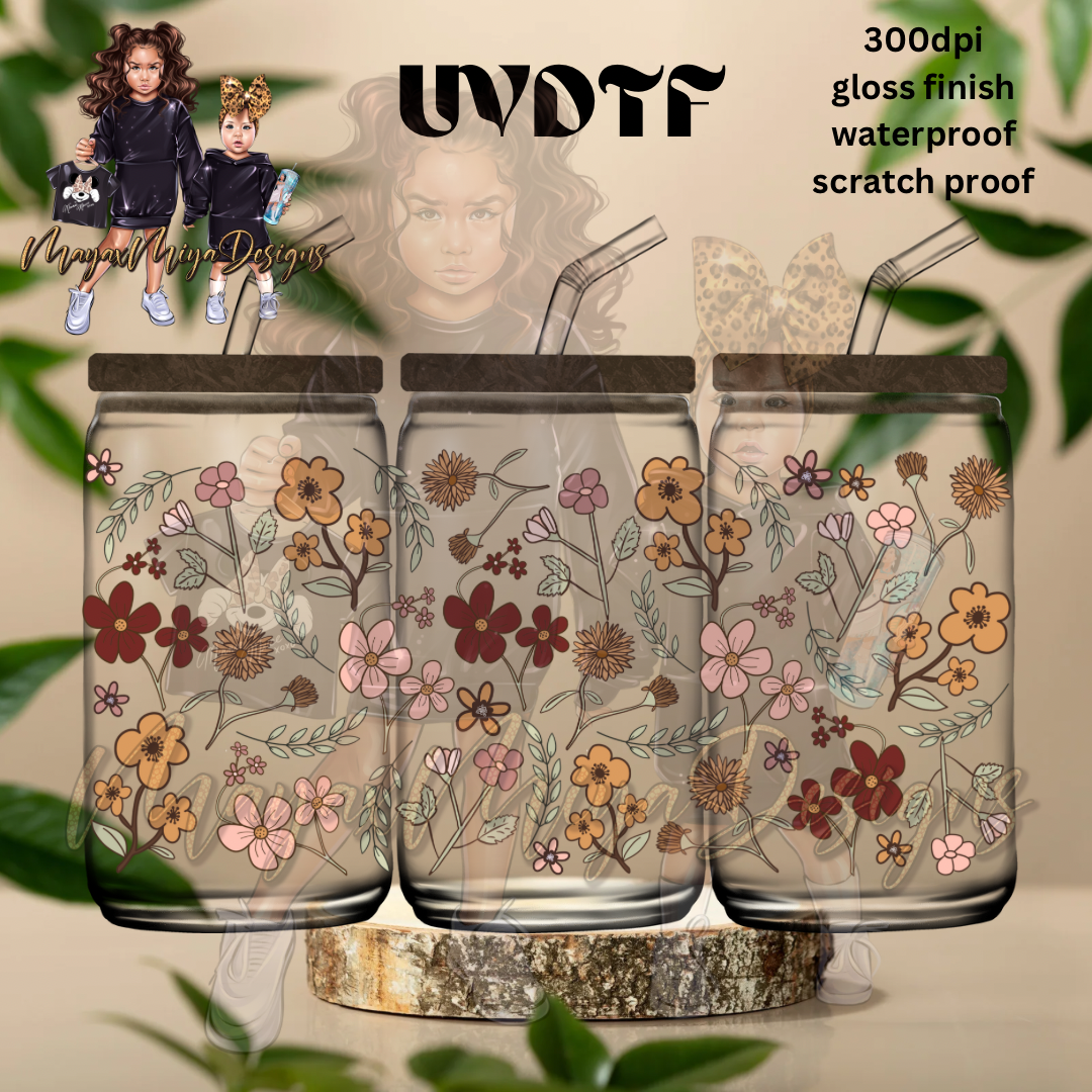 FALL FLORAL UVDTF WRAP