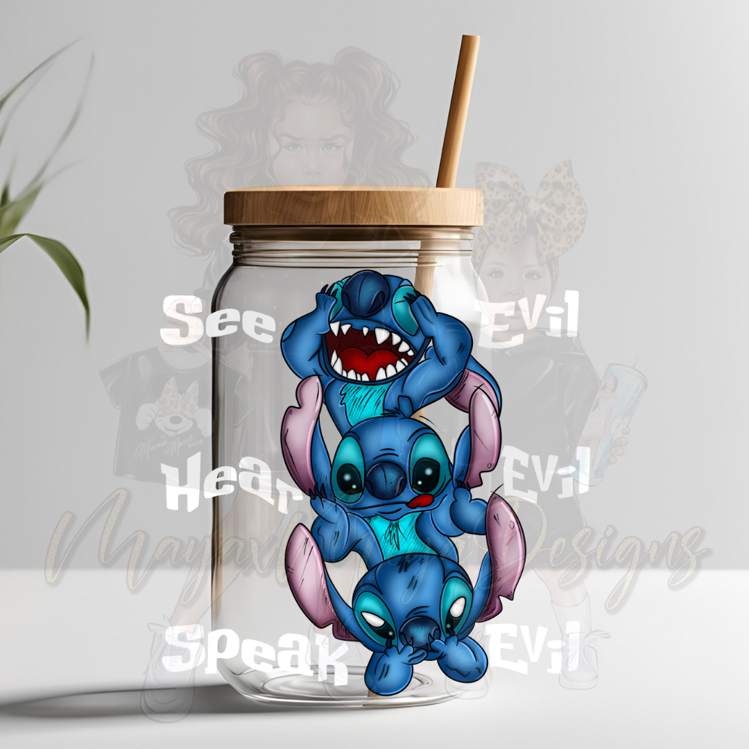 ST SEE HEAR SPEAK NO EVIL UVDTF DECAL