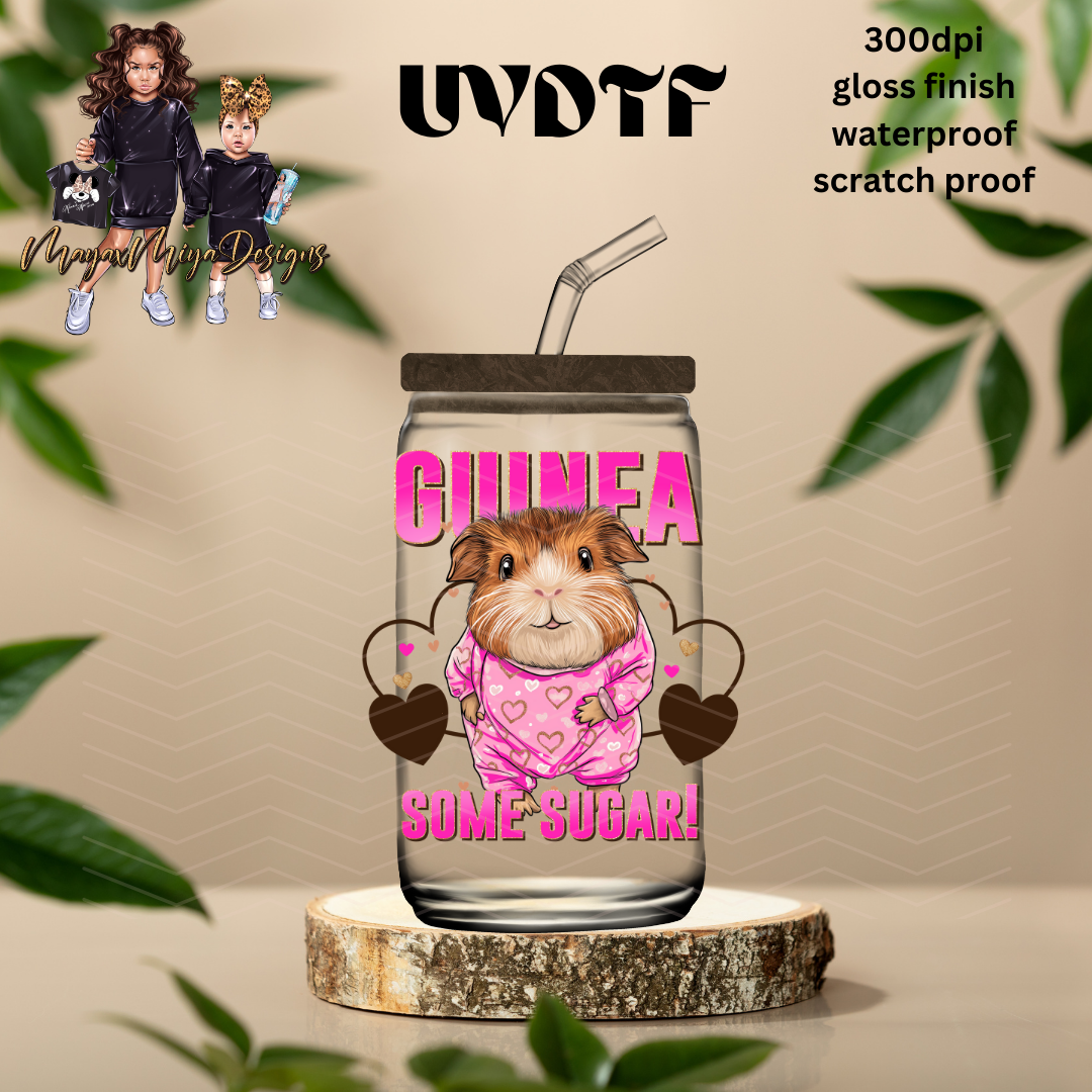 GUINEA SOME SUGAR UVDTF DECAL