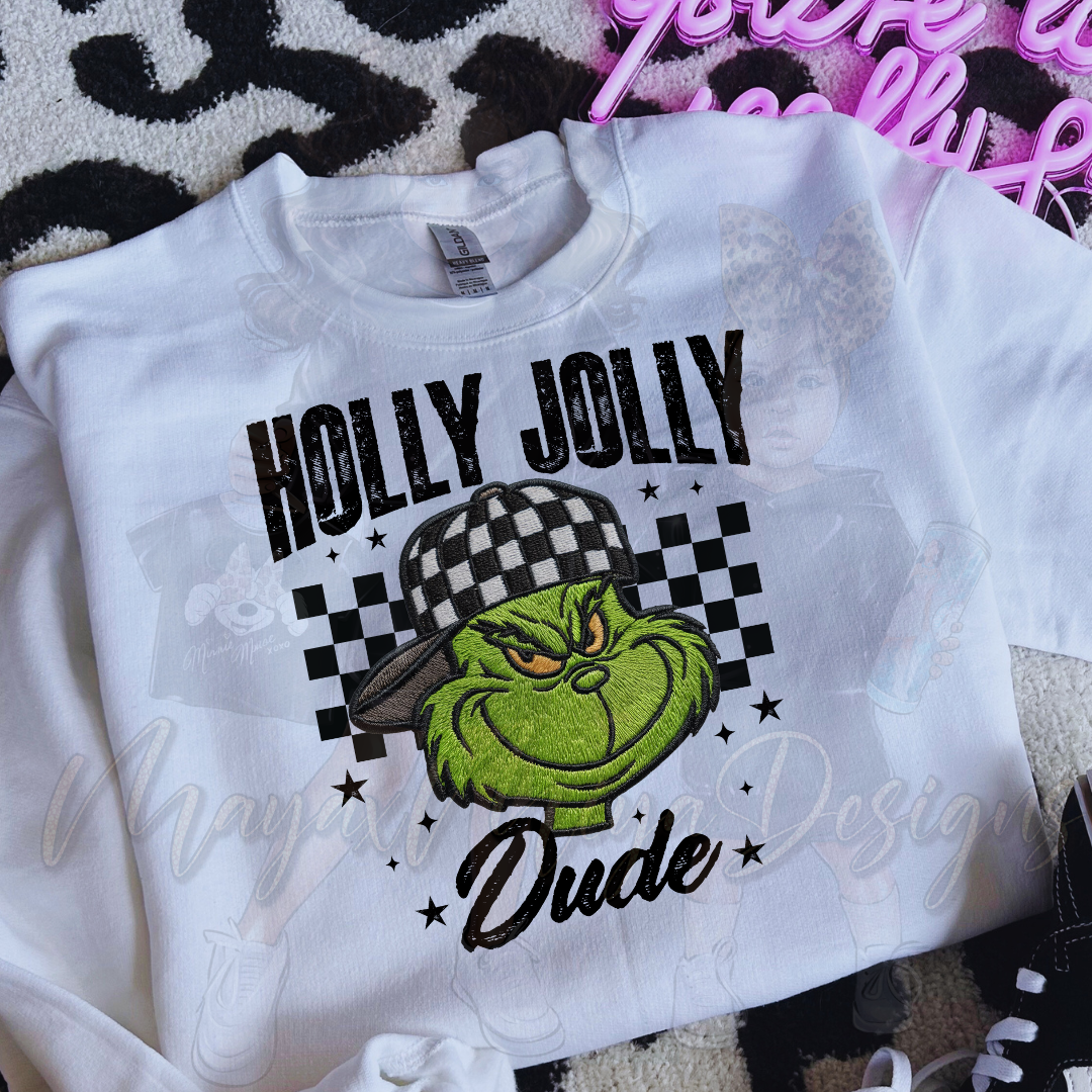 HOLLY JOLLY DUDE DTF TRANSFERS
