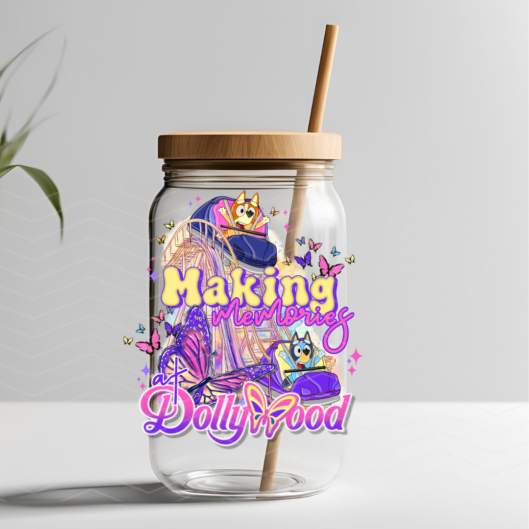BLUE MAKING MEMORIES UVDTF DECAL