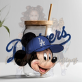 M MOUSE LA BLUE HAT UVDTF DECAL