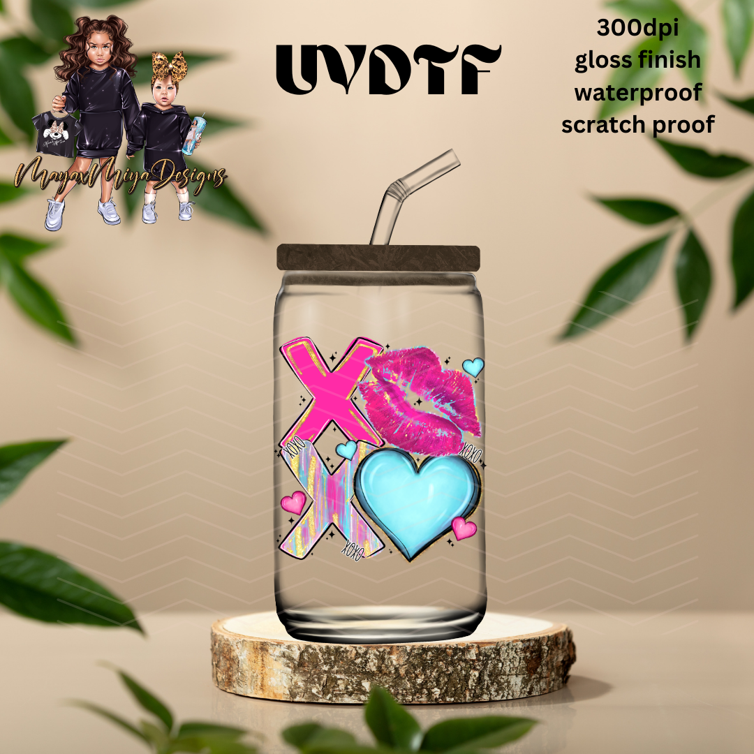 XOXO KISS UVDTF DECAL