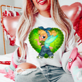 PRINCESS TB AIRBRUSH HEART DTF TRANSFERS