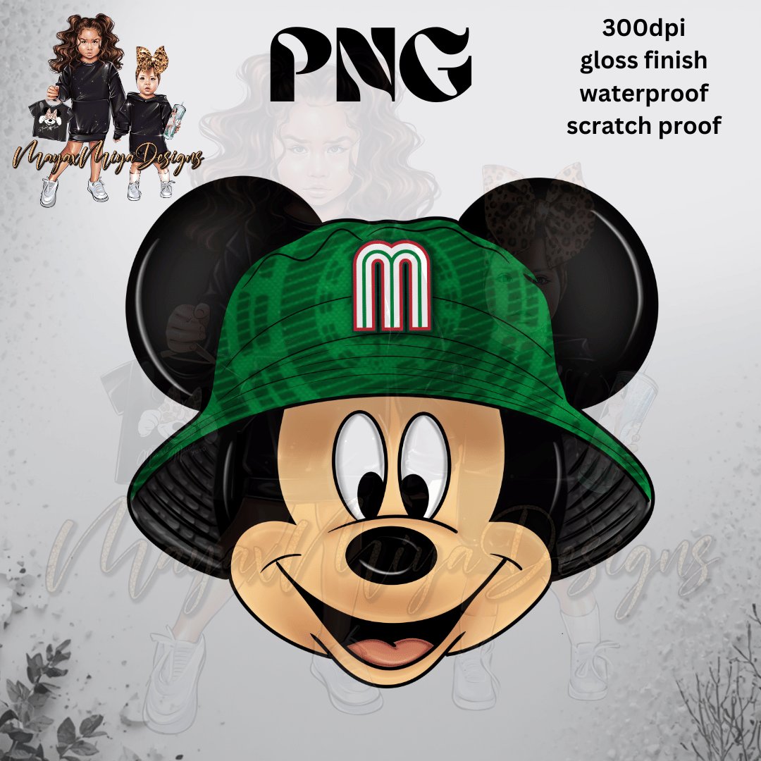 MMOUSE MEX BUCKET HAT PNG