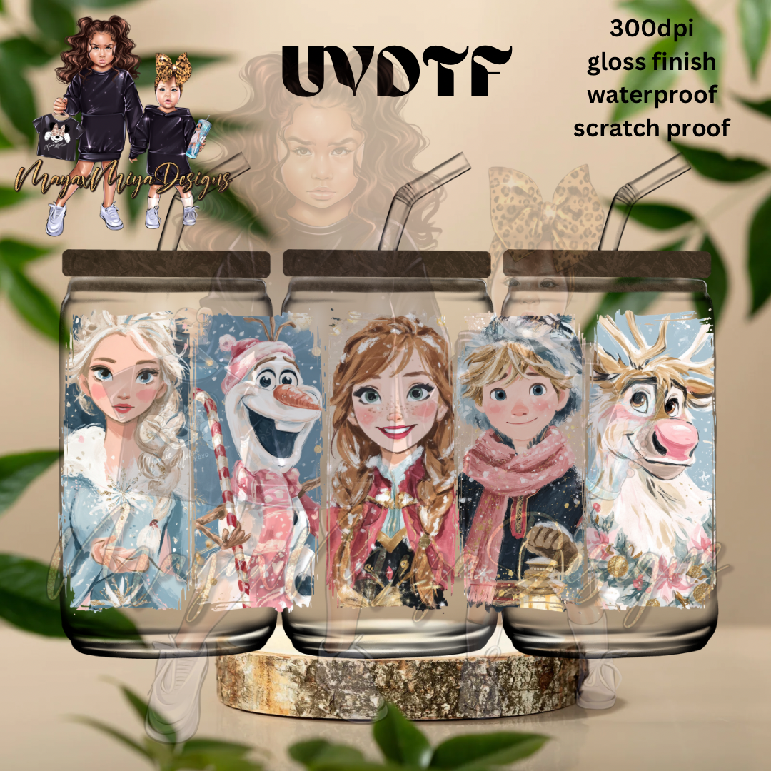 FRZN CHRISTMAS & FRIENDS UVDTF WRAP