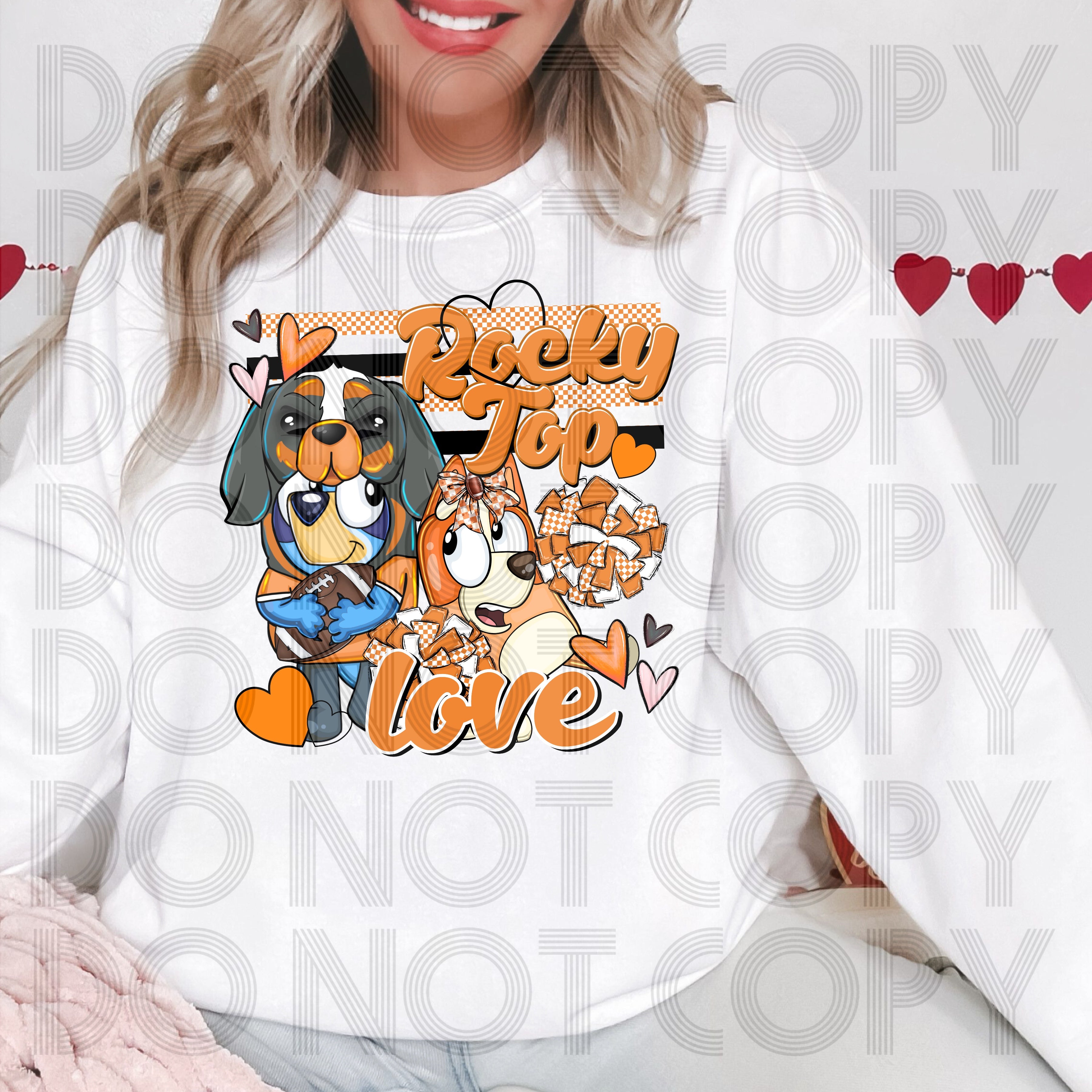 B ROCKY TOP LOVE DTF TRANSFERS