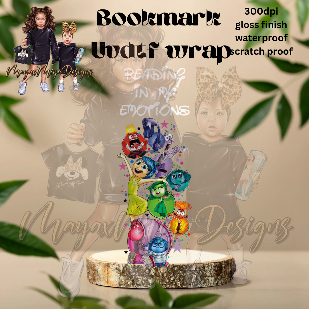 READING IN MY EMOTIONS UVDTF BOOKMARK