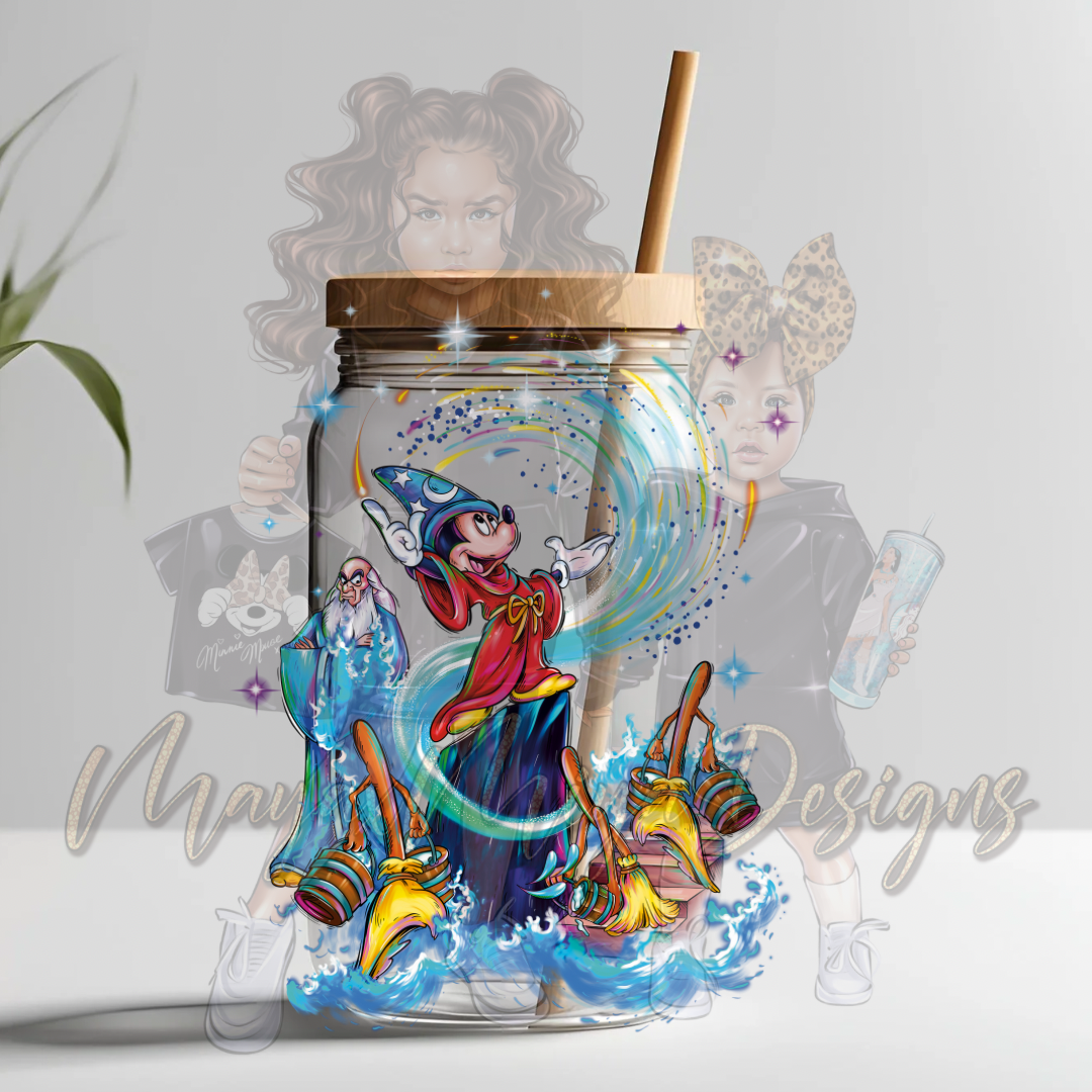 M MOUSE WIZARD MAGIC ALL AROUND V2 UVDTF DECAL