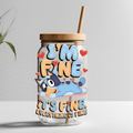 BLUE IM FINE UVDTF DECAL