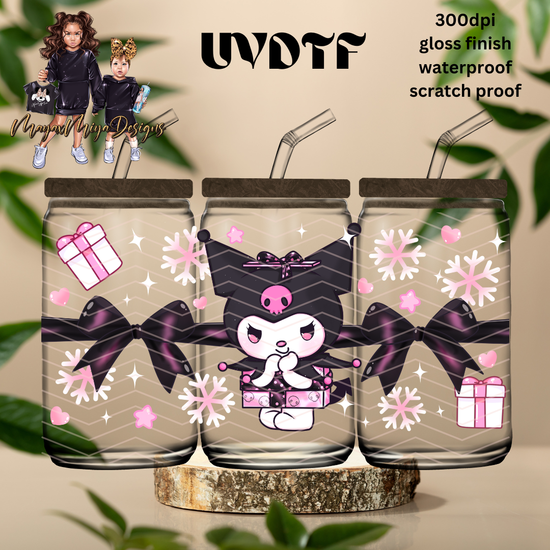 KAWAII PINK XMAS UVDTF WRAP