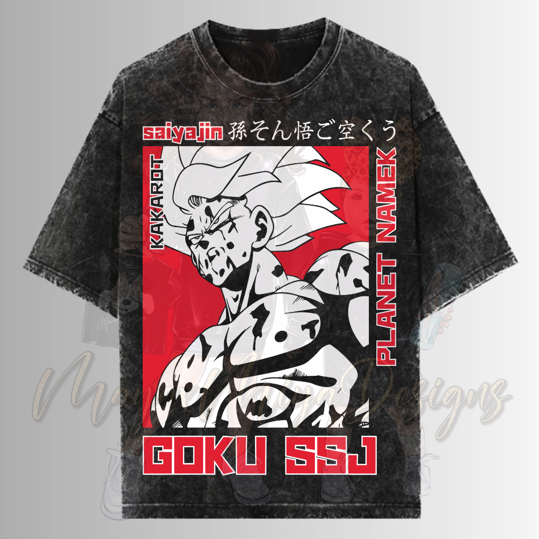DBZ GK SSJ V2 DTF TRANSFERS