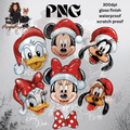 MFRIENDS XMAS BALLOONS W BOW WIDE PNG