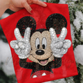 M MOUSE RHINESTONES DTF TRANSFERS