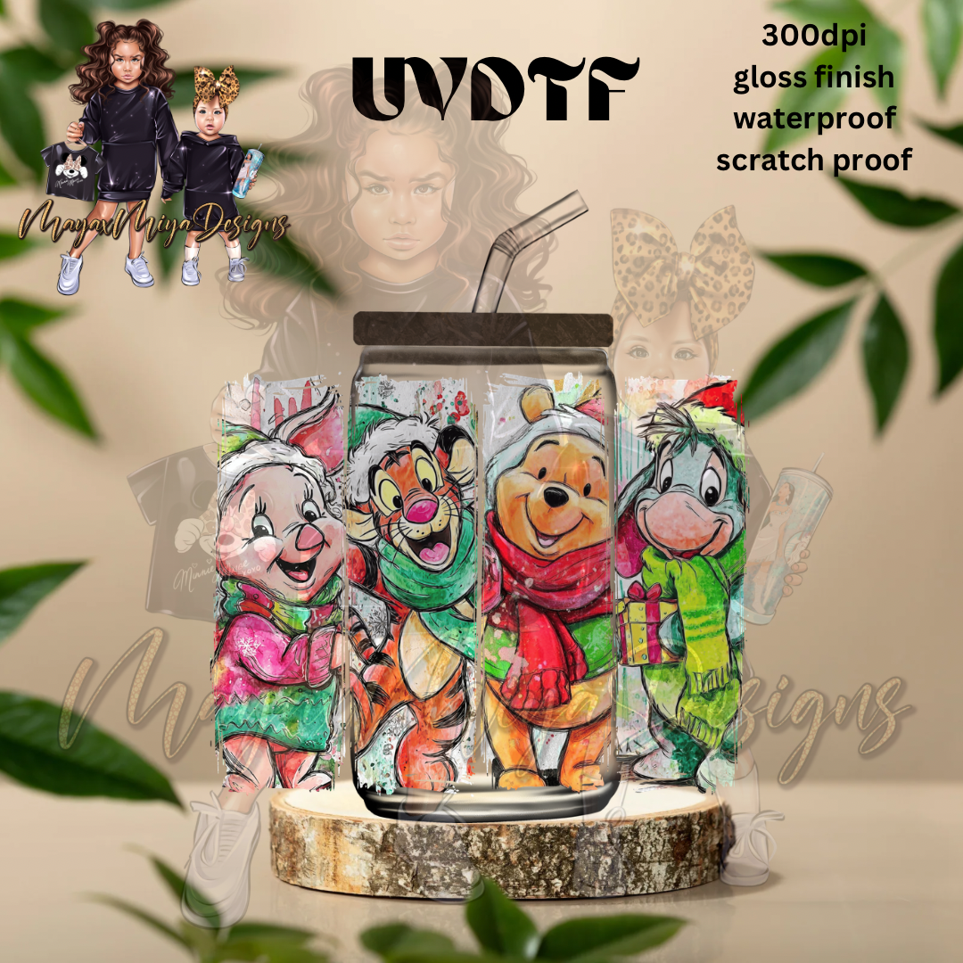 WTP CHRISTMAS & FRIENDS UVDTF DECAL