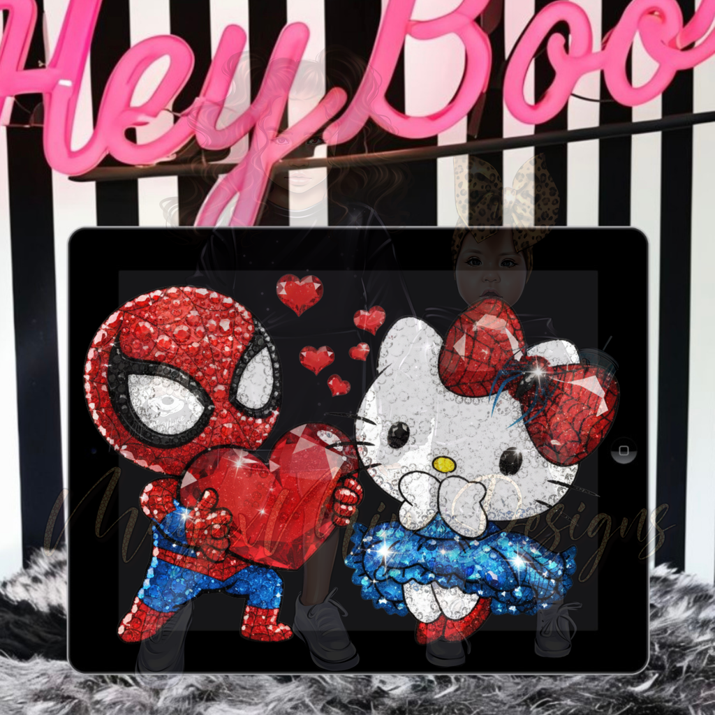 HK SPIDEY RHINESTONE PNG