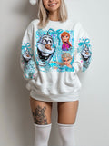 PRINCESS E FRZN CHRISTMAS BLUE THINGS DTF TRANSFERS