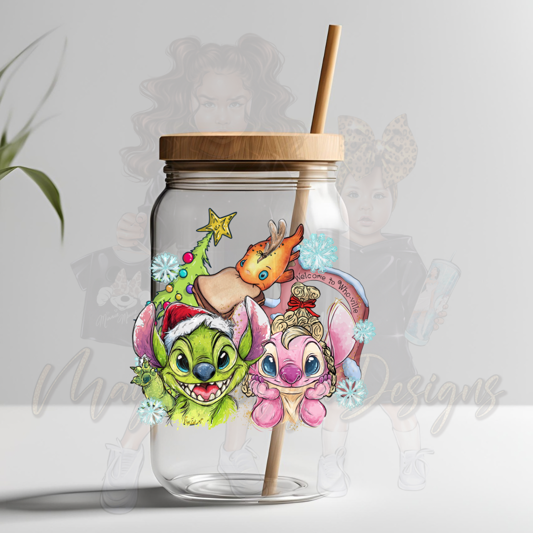 GRINCHY ST CHRISTMAS UVDTF DECAL