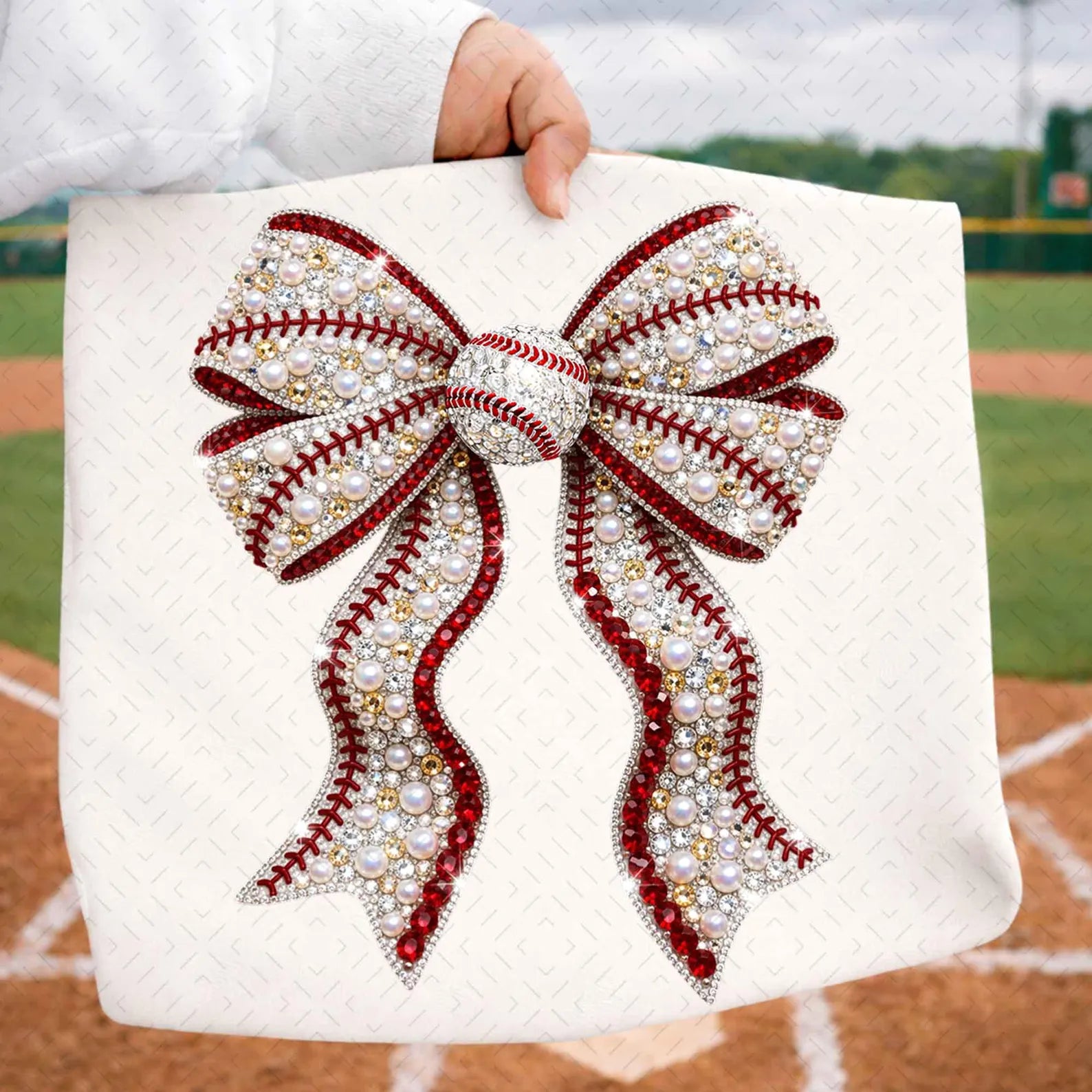 DIAMOND BASEBALL BOW DTF TRANSFERS